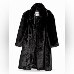 Abercrombie & Fitch Faux Fur Long Coat